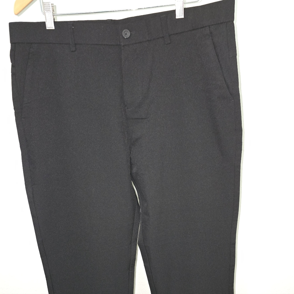 Plaid&Plain Men's Black Dress Pants 38 X 28 NWT